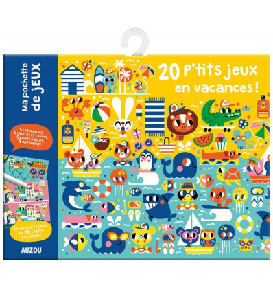 Wakacje 20 łamigłówek wielokrotnych Auzou 6+