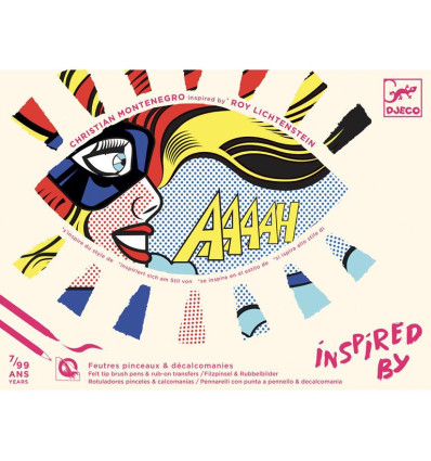 Super Herosi zestaw kreatywny z kalkomanią Djeco