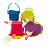 Wiaderko limonkowe+łopatka, średnie B.Toys