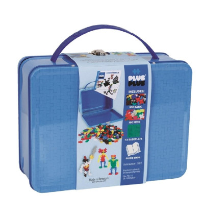 Klocki Plus-Plus mini 600 basic metalowa walizka
