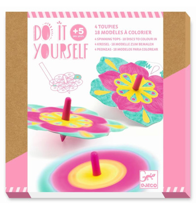 Bączki kolorowe kwiaty 4 szt Zrób to Sam Djeco 5+