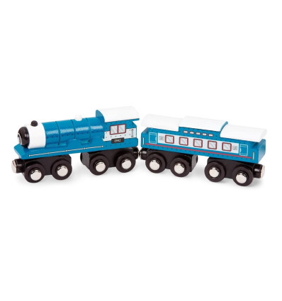 Pociąg lokomotywa + wagonik granatowy B.Toys