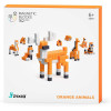 Klocki magnetyczne Pixio 162 el. Orange Animals