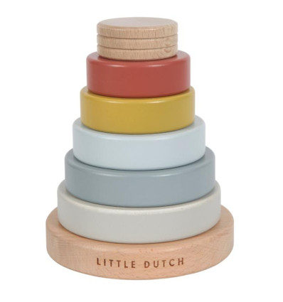 Piramida drewniana nakładanka Natura Little Dutch