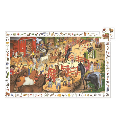 Puzzle obserwacyjne Jazda Konna 200 el. Djeco 6+