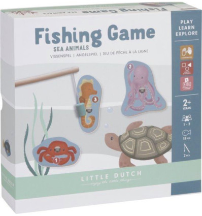 Łowienie rybek gra magnetyczna Little Dutch 2+