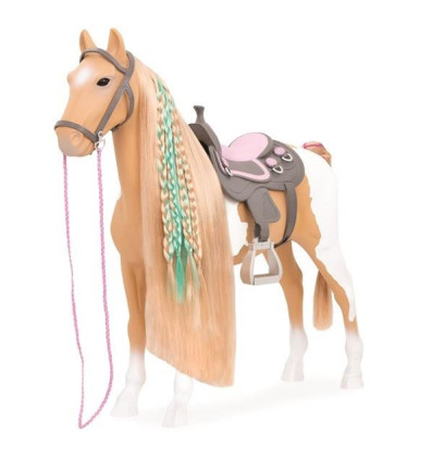 Koń Palomino z grzywą do czesania 50 cm OG
