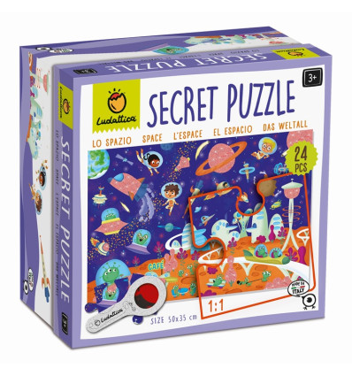Kosmos puzzle z ukrytymi obrazkami Ludattica 3+
