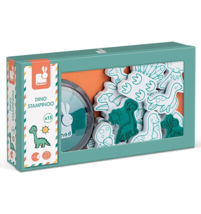 Stempelki Pieczątki Dinozaury Janod 3+