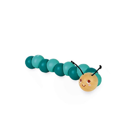 Gąsiennica zabawka do wyginania turkus Janod 2+