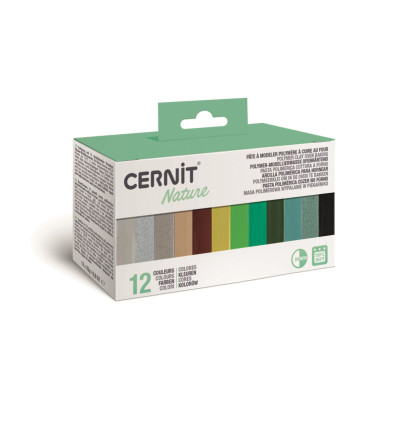 Modelina 12 kolorów seria kolory ziemi Cernit 3+
