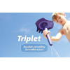 Łopatka Triplet 3w1 fiolet - grabki, sitko, lejek