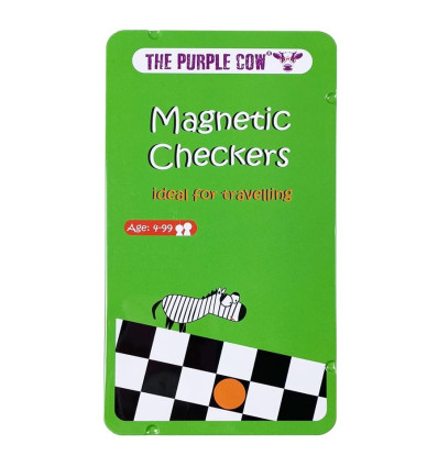 Warcaby podróżna gra magnetyczna The Puple Cow