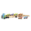 Drewniana Laweta + 6 wyścigówek Melissa and Doug