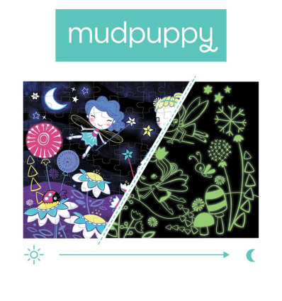 Puzzle świecące w ciemności Wróżki 100el. Mudpuppy