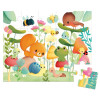 Przyjaciele z ogródka puzzle 20 el. walizka Janod