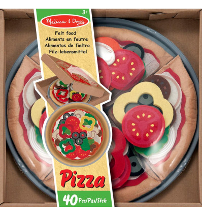 Pizza z filcowa z dodatkami Melissa and Doug
