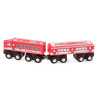 Pociąg lokomotywa + wagonik pomarańczowy B.Toys