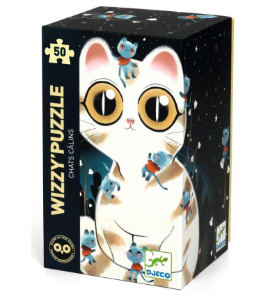Puzzle fosforyzujące Milutkie Kotki 50 el Djeco 5+