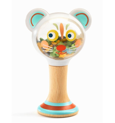 Grzechotka marakas Kotek Baby Maraki Djeco 3 m-c+