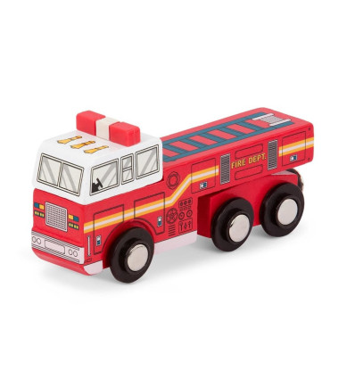 Straz pożarna drewniany pojazd Wood&Wheels B.Toys