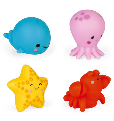 Zwierzątka morskie figurki do kąpieli Janod 10 m-c