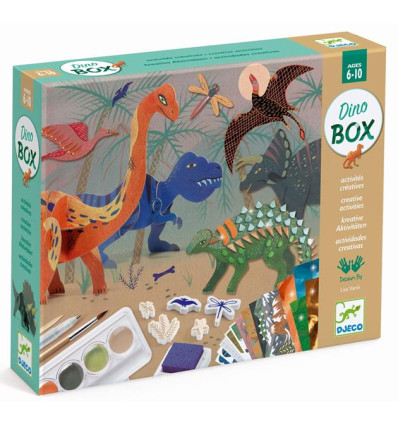 Świat Dinozaurów zestaw artystyczny Djeco 6+