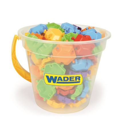 Klocki Puzzle 88 el. w wiaderku Wader-Woźniak