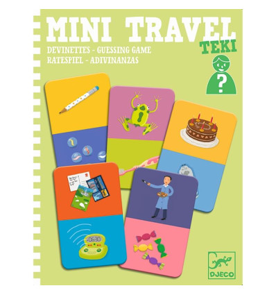 Mini Gra podróżna zgadywanki TEKI  Djeco 4+