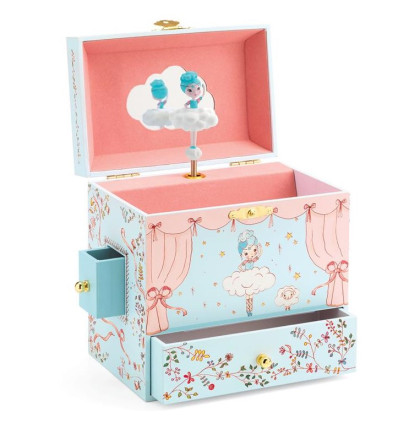 Szkatułka z pozytywką Ballerina na scenie DJECO
