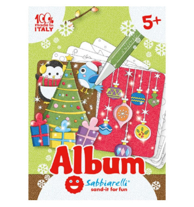 Kartki Świąteczne album do kolorowania Sabbiarelli