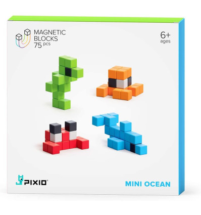 Klocki magnetyczne Pixio 75 el. Mini Ocean