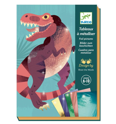 Zestaw kreatywny z folią DINOZAURY DJECO 6+