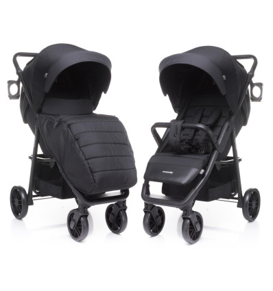 Wózek 4BABY MOODY Czarny 2020 rama ALU do 22 kg