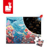 Ocean magiczne puzzle z lampką UV 24 el. Janod 3+