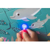 Ocean magiczne puzzle z lampką UV 24 el. Janod 3+