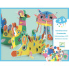 Zwierzątka puzzle 3D z naklejkami Djeco 3+