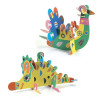 Zwierzątka puzzle 3D z naklejkami Djeco 3+