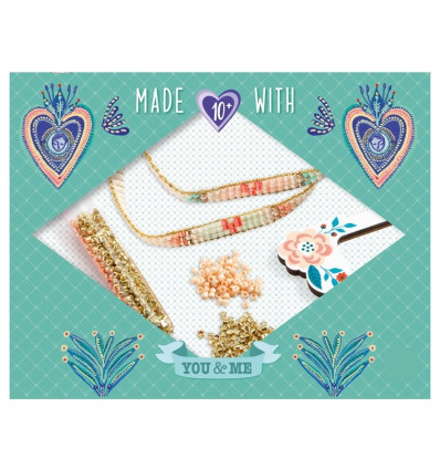 Bransoletki przyjaźni MIYUKI 2 sztuki Djeco 9+