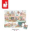 Jeden Dzień puzzle 24 el. walizka Janod 3+