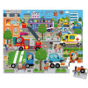 Miasto puzzle w walizce 36 el. Janod 4+