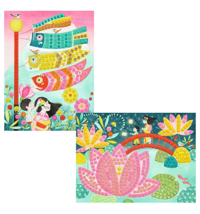 Kyoto mozaika piankowa z brokatem Djeco