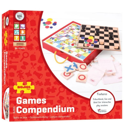Klasyczne gry planszowe zestaw Bigjigs 3+