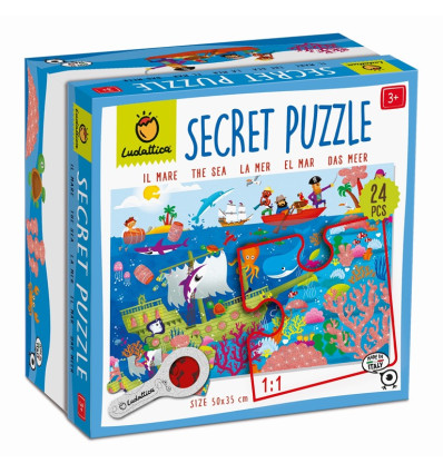 Morze puzzle z ukrytymi obrazkami Ludattica 3+