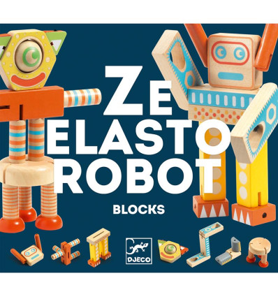 Zestaw do składania robotów ZeElastorobot Djeco 3+