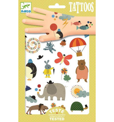 Tatuaże Malutkie Rzeczy 2 arkusze Djeco 3+