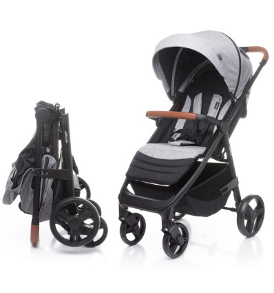 Wózek 4BABY STINGER Light Grey rama ALU do 22 kg