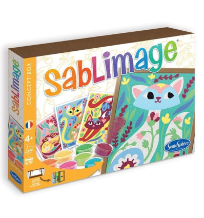 Romantyczne Koty malowanie piaskiem Sentosphere