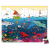 Podwodny świat puzzle w walizce 100 el.Janod 6+