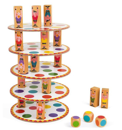 Akrobaci gra zręcznościowa Janod 5+